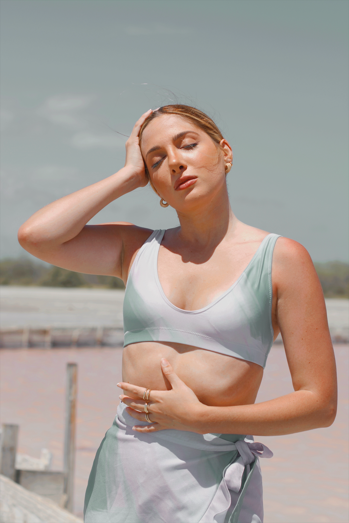 Sea-Glass high-waisted bikini