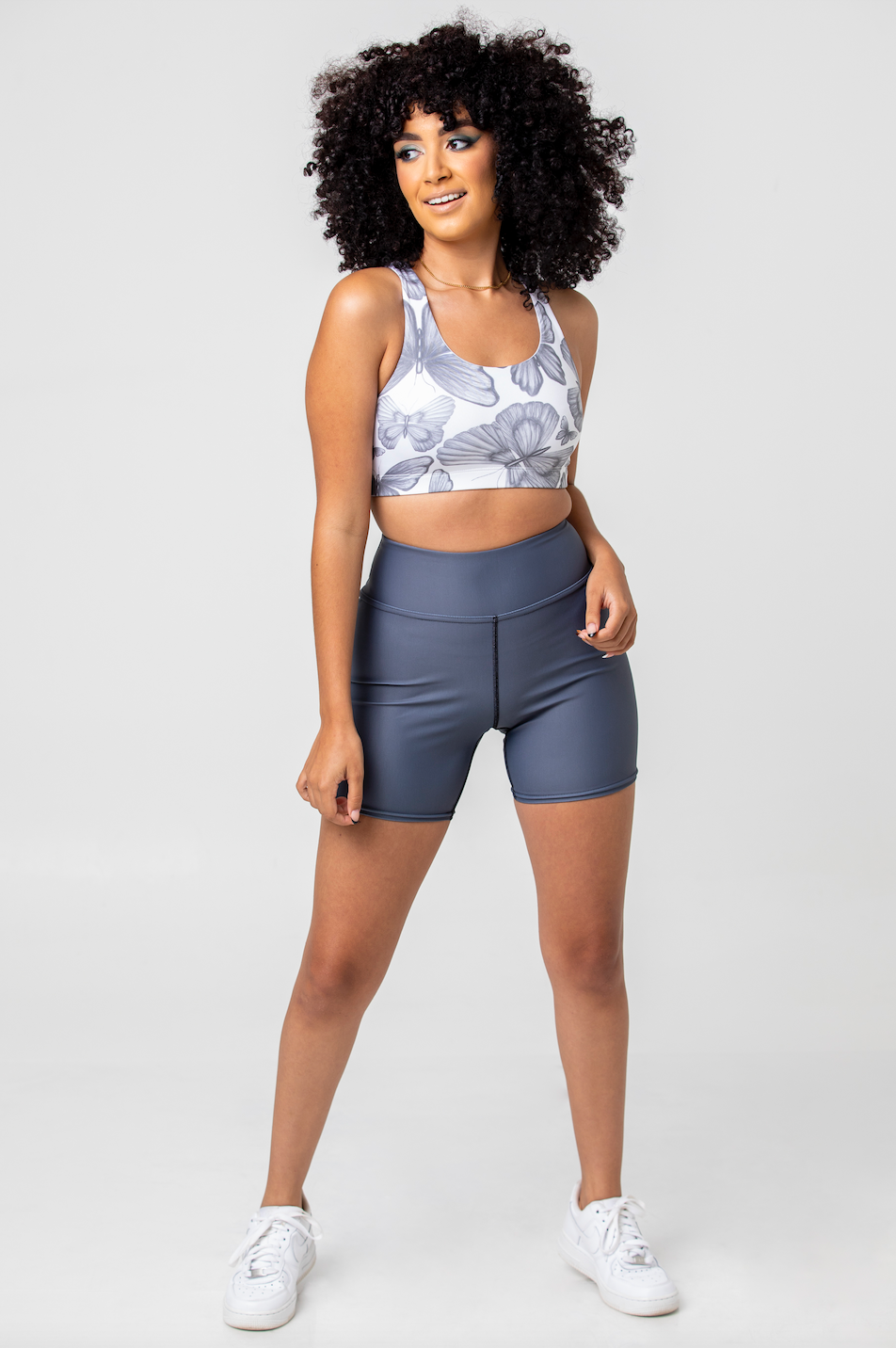 Papillon Sports Bra + Yoga Short Set