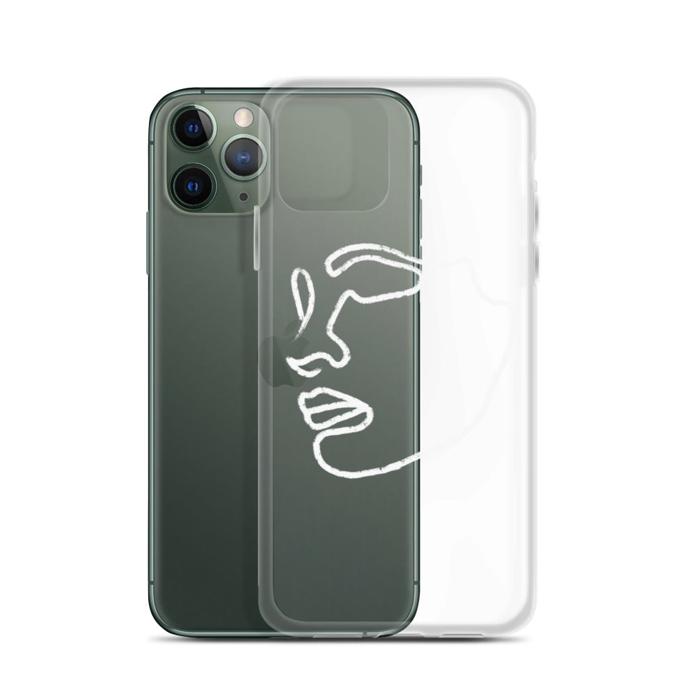 Visage iPhone Case in White