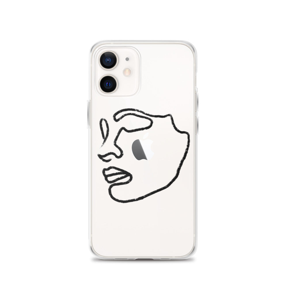 Visage iPhone Case in Black