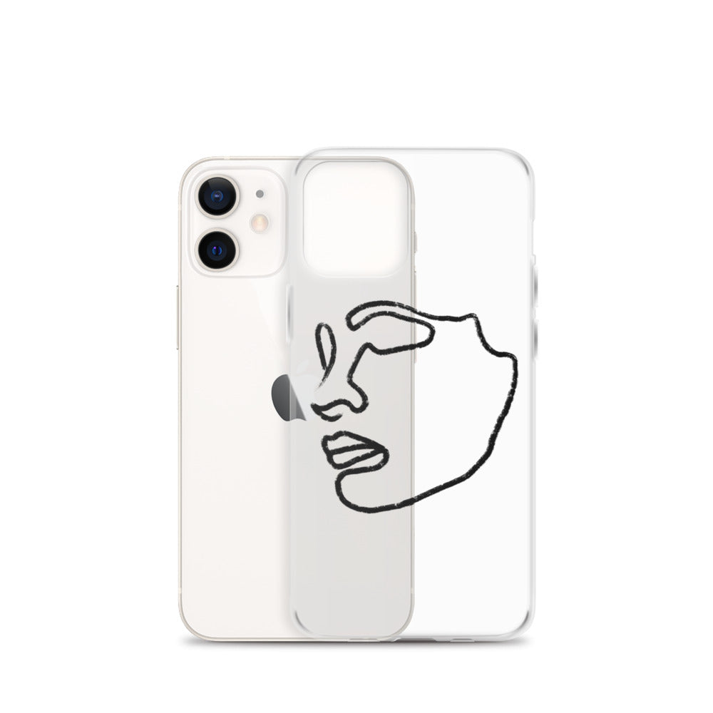 Visage iPhone Case in Black