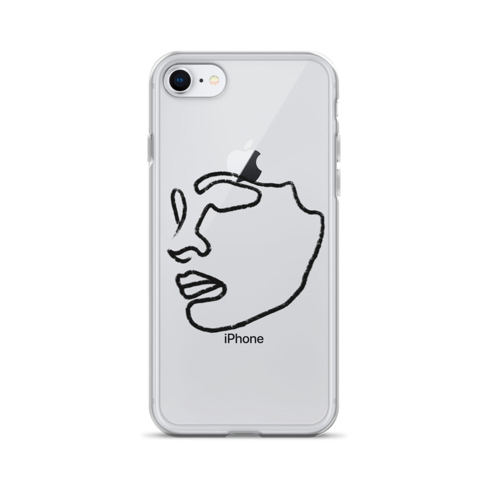 Visage iPhone Case in Black