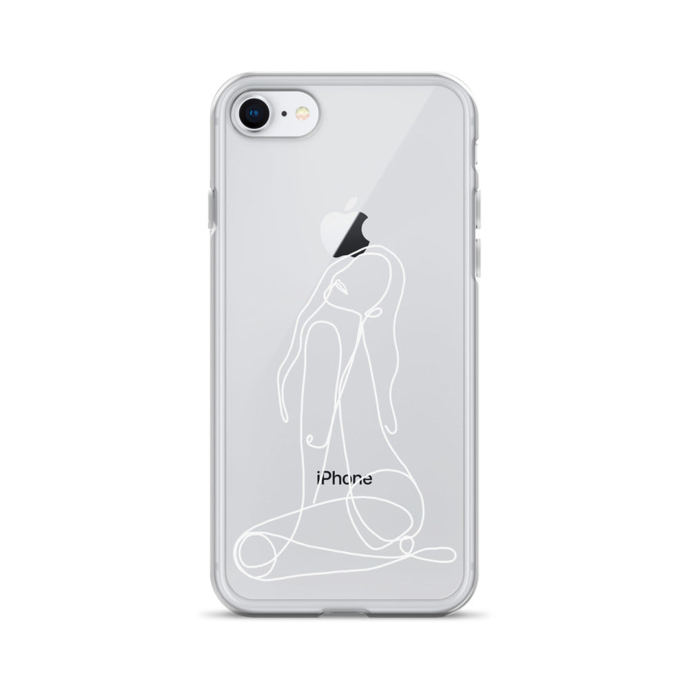 Cecile iPhone Case in White