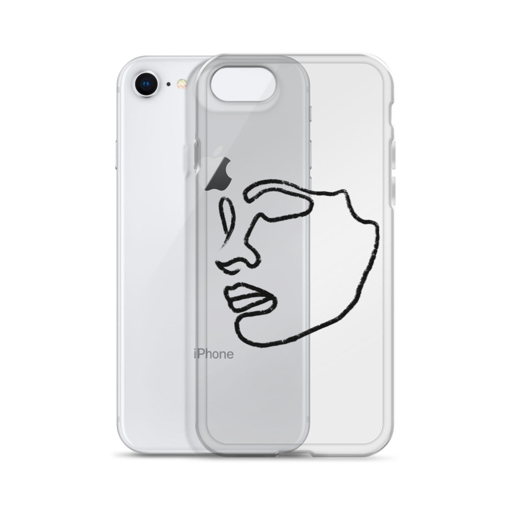 Visage iPhone Case in Black