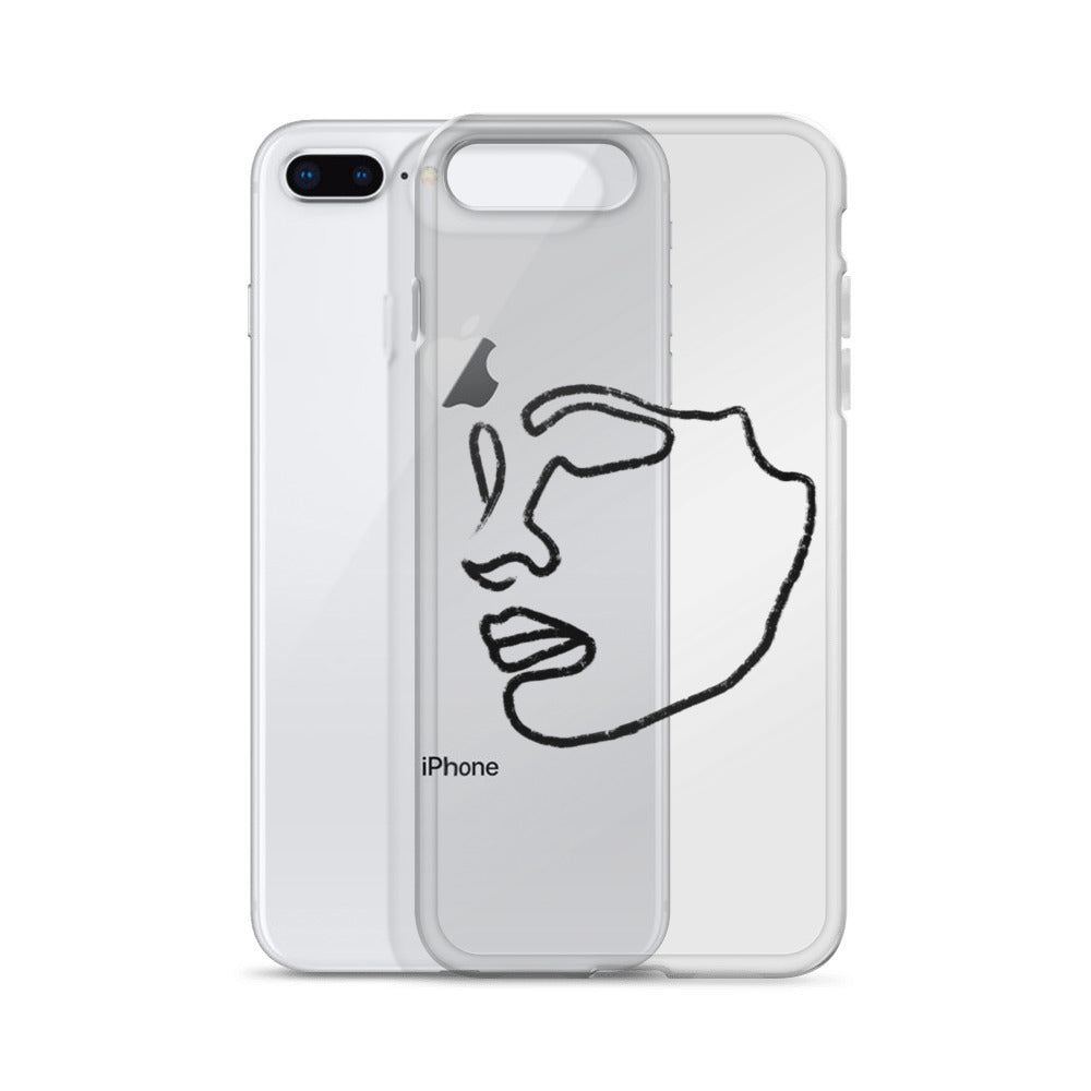 Visage iPhone Case in Black