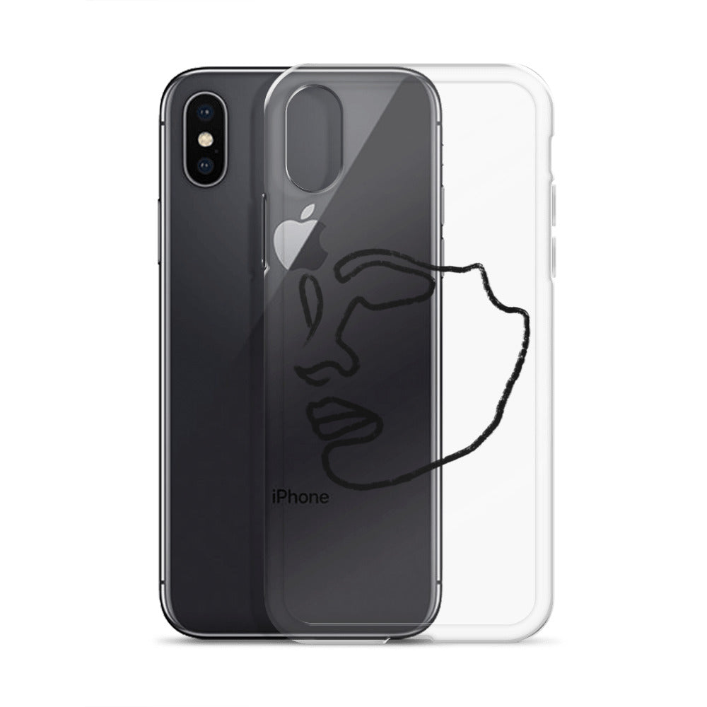 Visage iPhone Case in Black