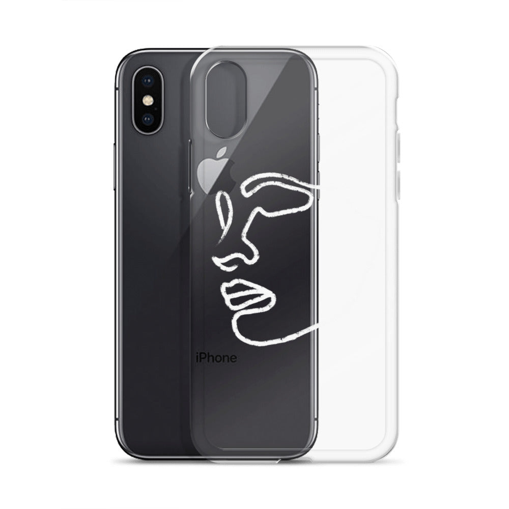 Visage iPhone Case in White