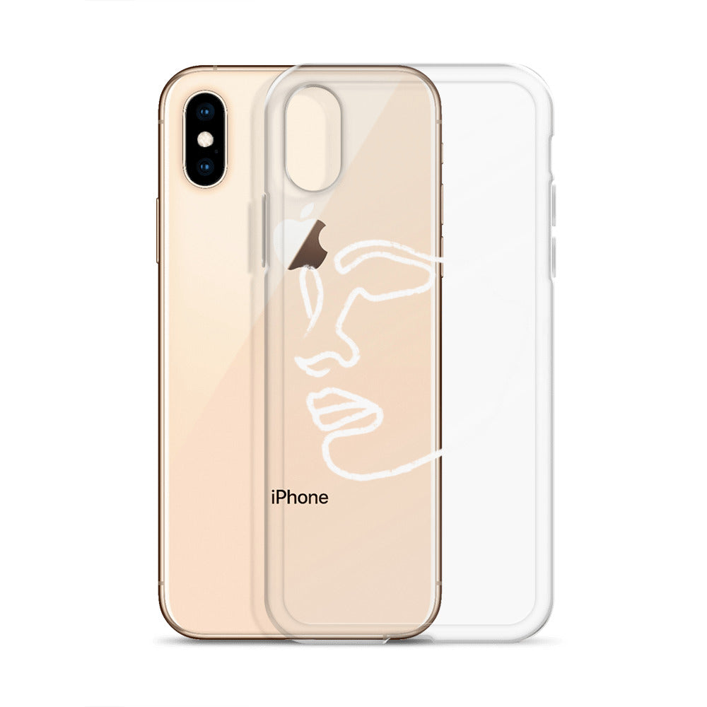 Visage iPhone Case in White