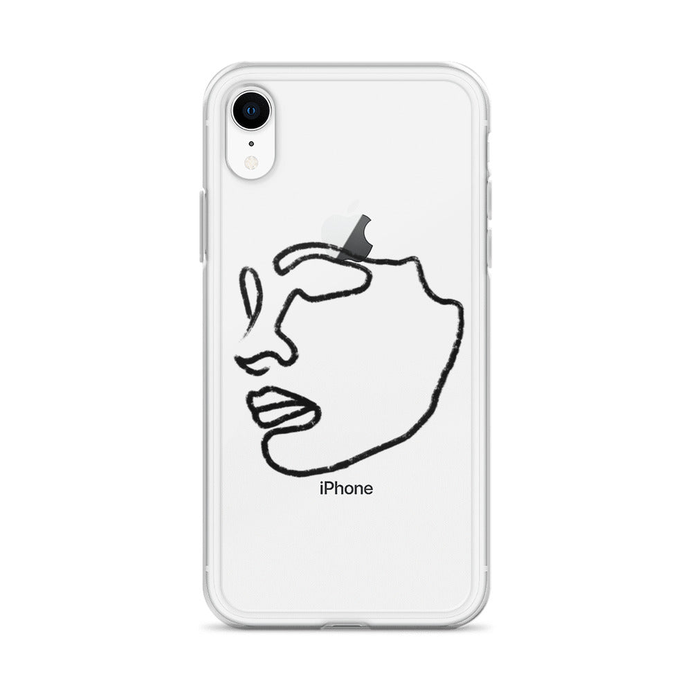 Visage iPhone Case in Black