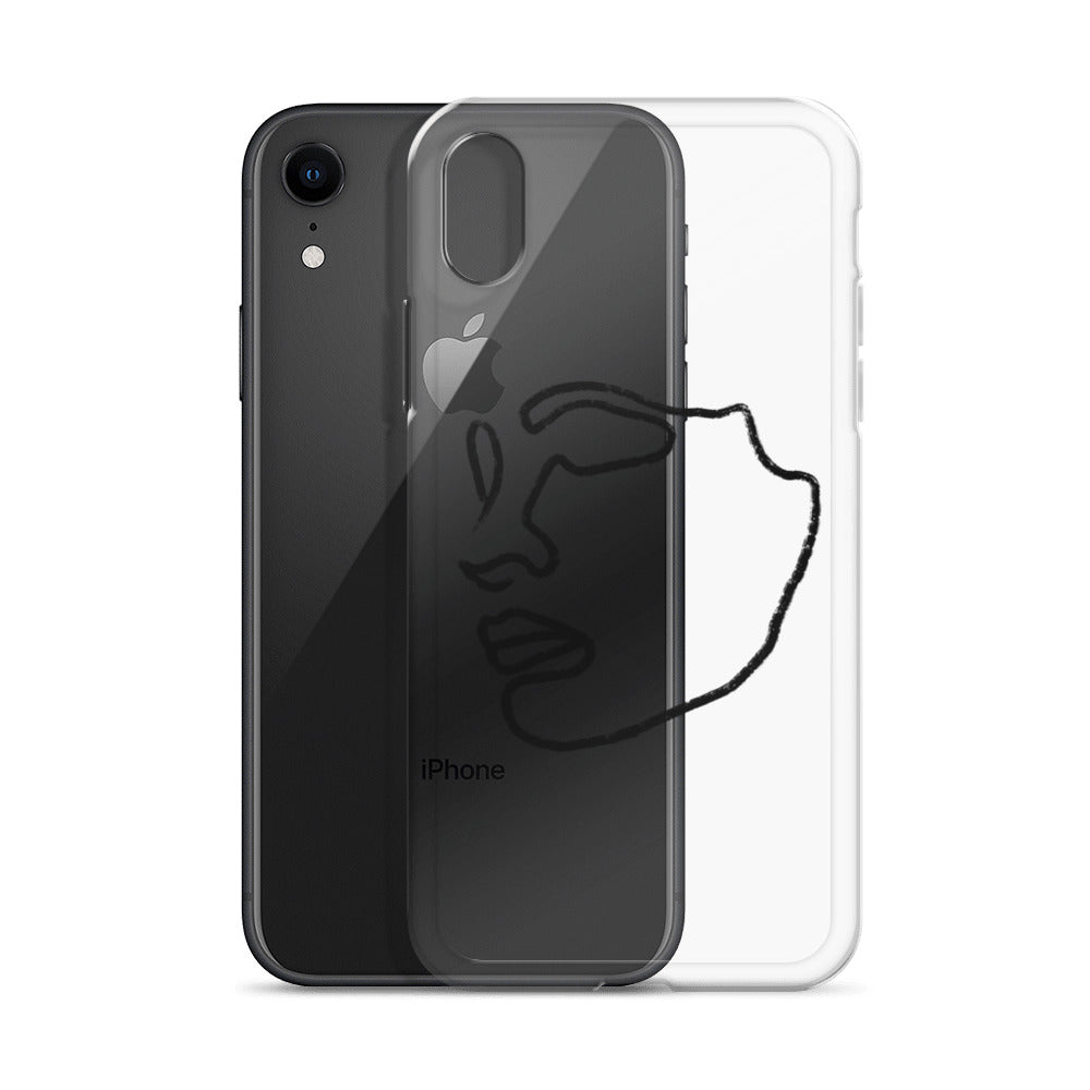 Visage iPhone Case in Black