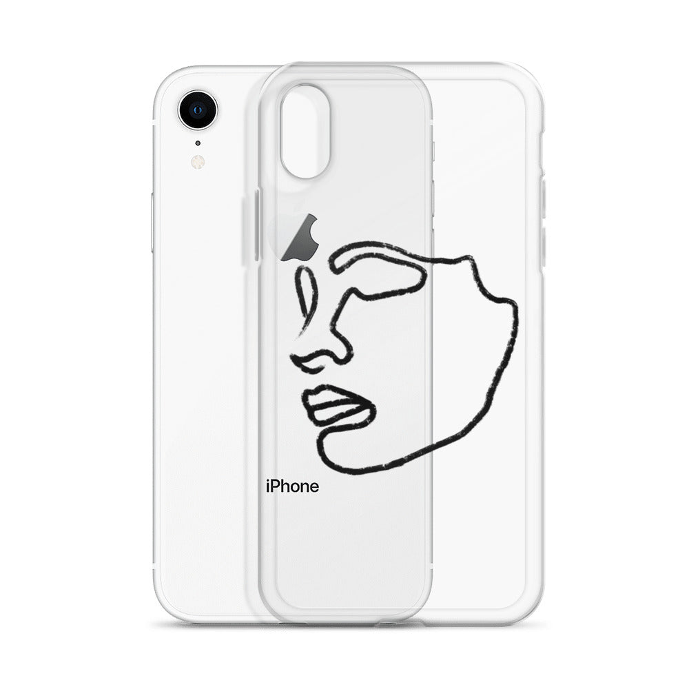 Visage iPhone Case in Black