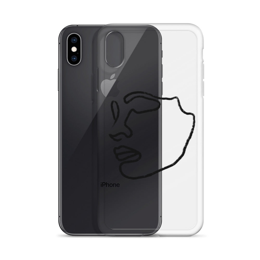 Visage iPhone Case in Black