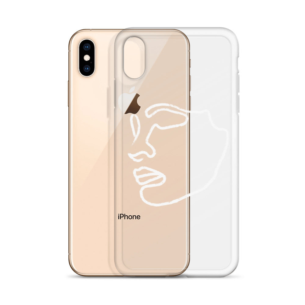 Visage iPhone Case in White