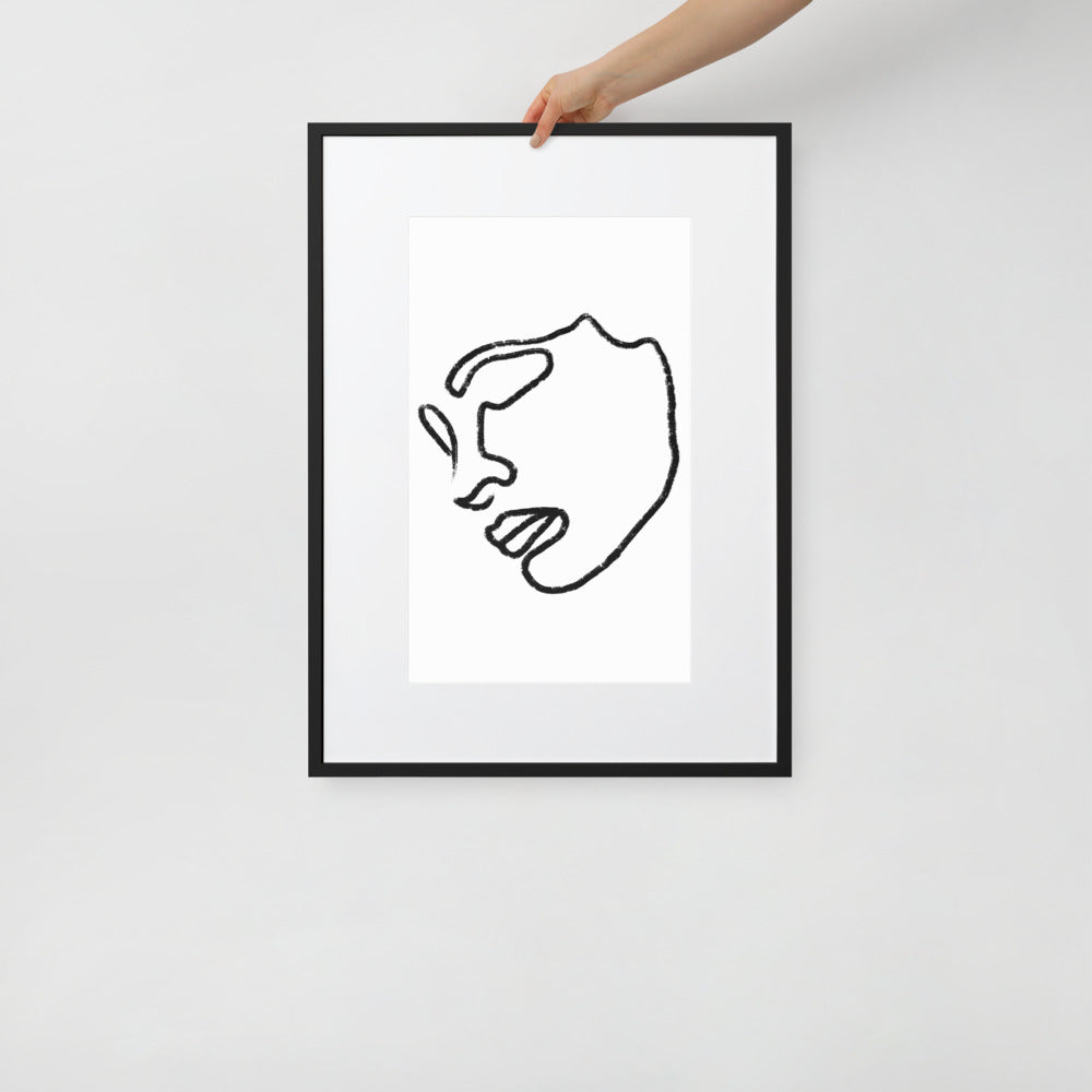 Visage Framed Poster With Mat